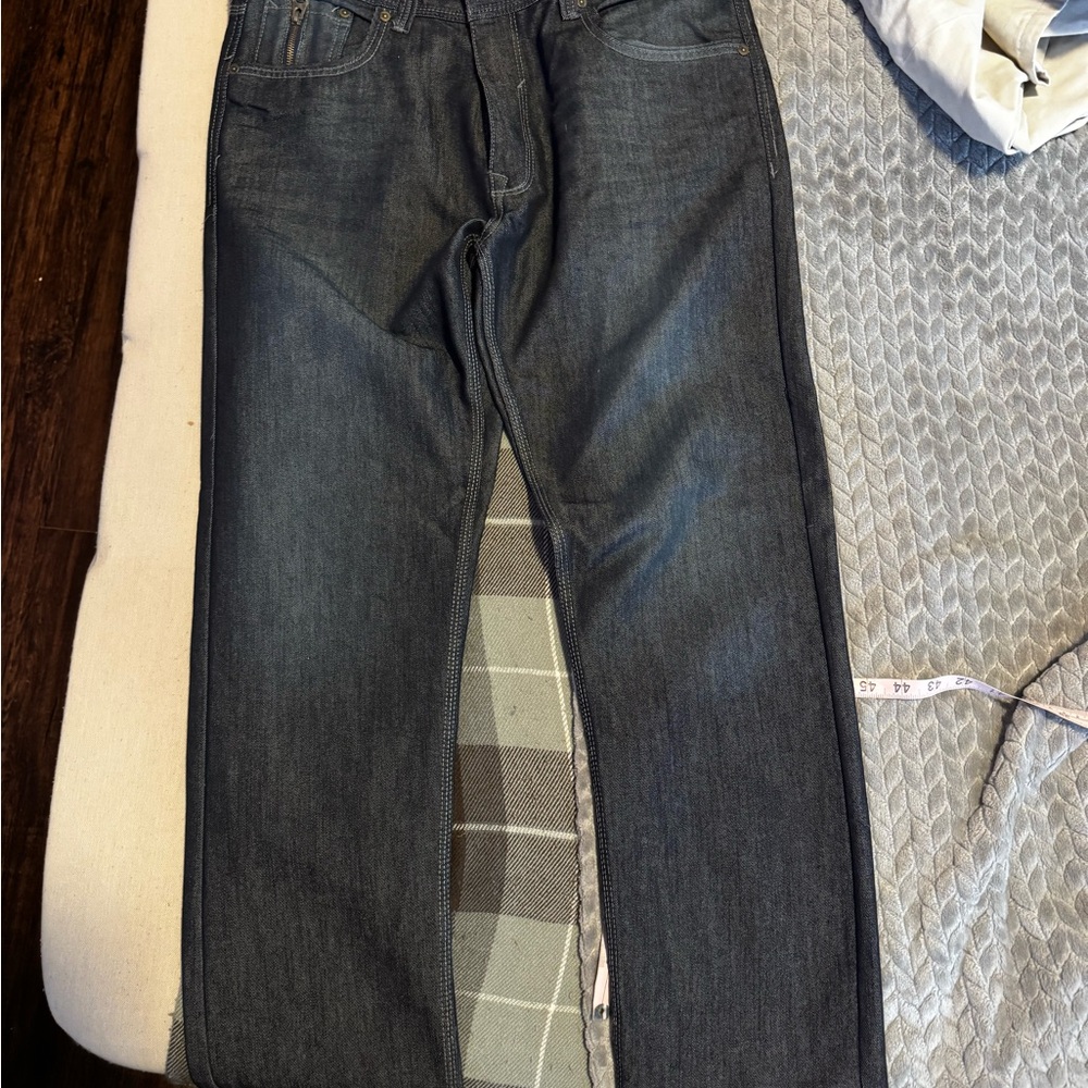 PD&C Men's Dark Gray Slim Straight Jeans